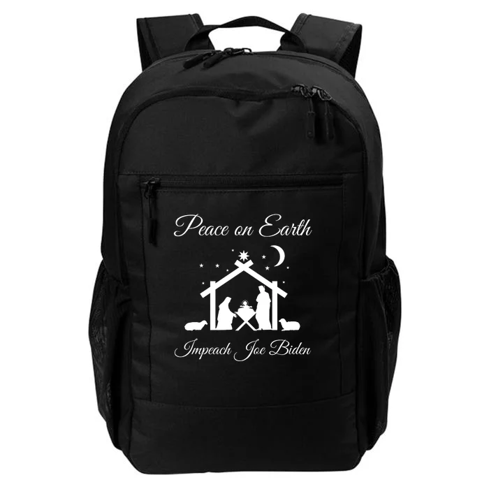 Christmas Anti Biden Peace On Earth Daily Commute Backpack