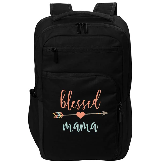 Cute Arrow Blessed Mama Cool Gift Announcet Impact Tech Backpack