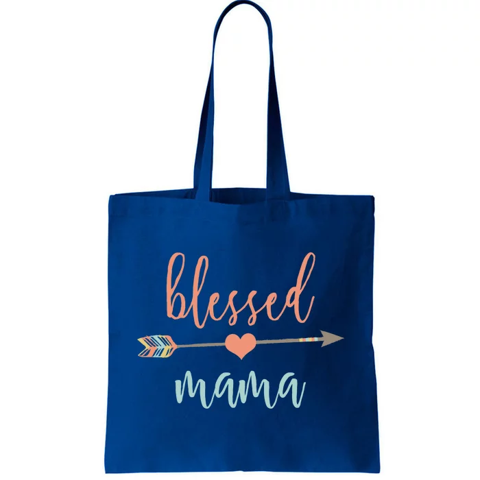 Cute Arrow Blessed Mama Cool Gift Announcet Tote Bag