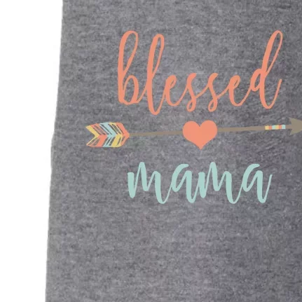 Cute Arrow Blessed Mama Cool Gift Announcet Doggie 3-End Fleece Hoodie