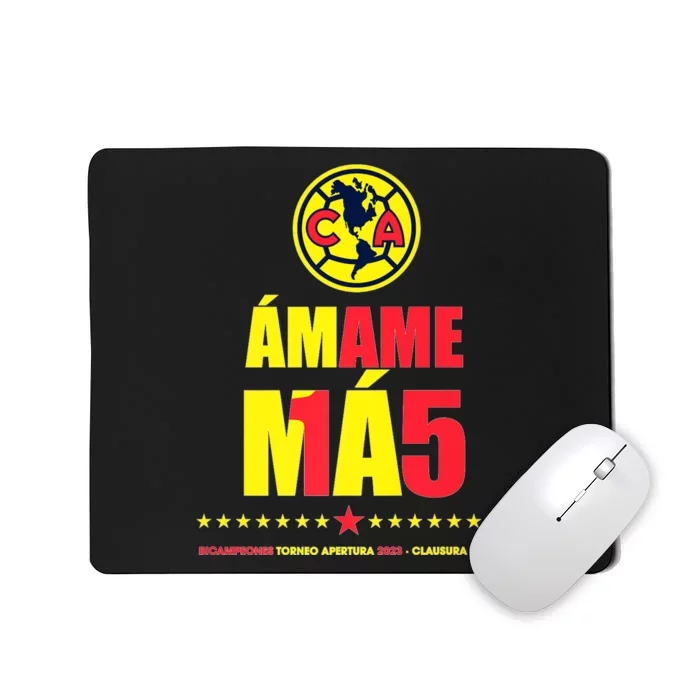 Club America Bicampeon Torneo Apertura 2023 Clausura 2024 Mousepad