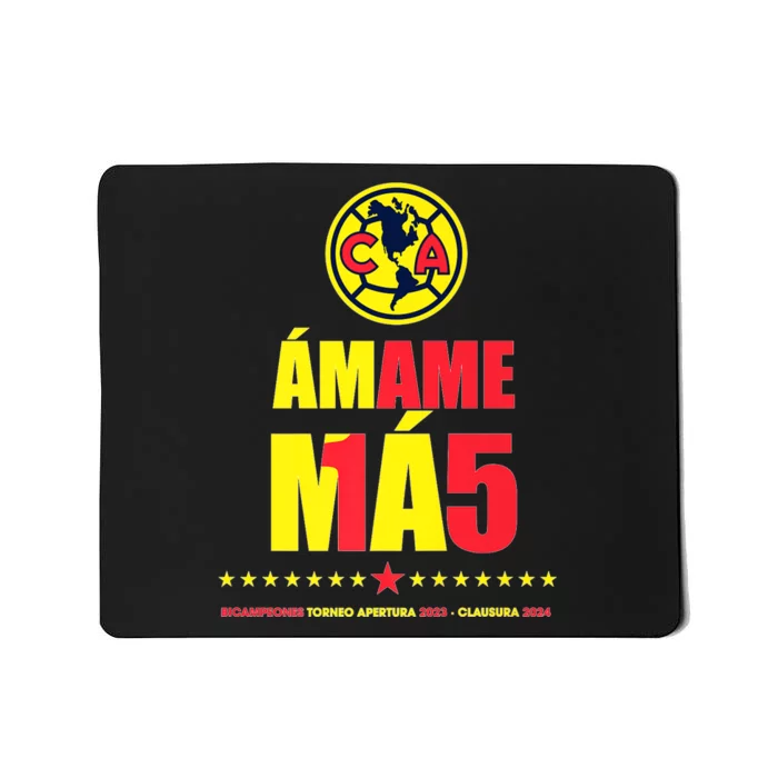 Club America Bicampeon Torneo Apertura 2023 Clausura 2024 Mousepad