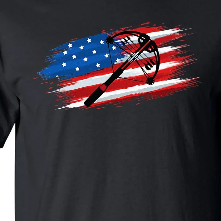 Crossbow Archery Bow Hunting American Flag For Men Women Tall T-Shirt