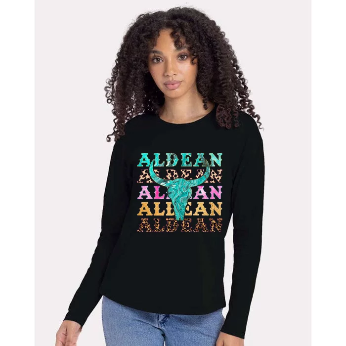 cowhide aldean bullhorn Womens Cotton Relaxed Long Sleeve T-Shirt