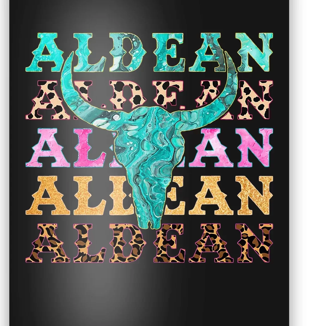 cowhide aldean bullhorn Poster