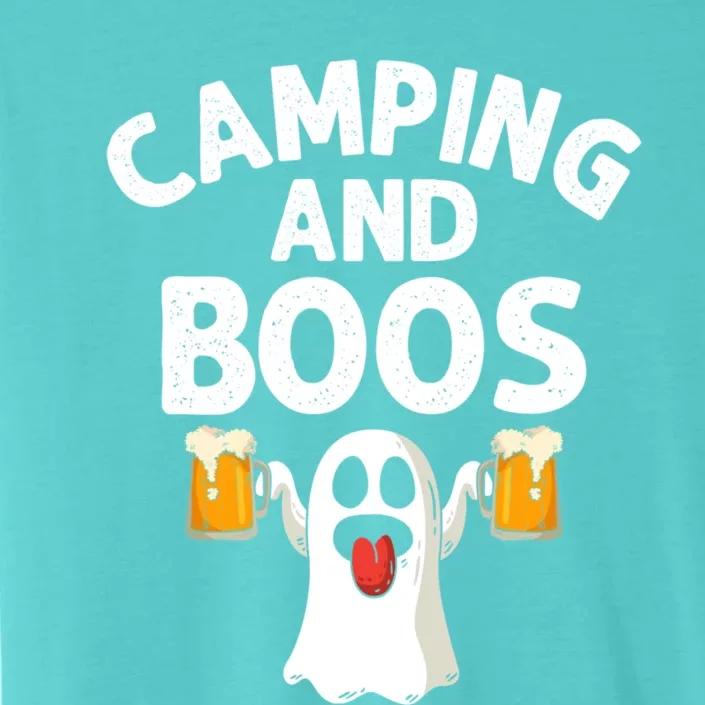 Camping And Boos Funny Halloween Ghost Beer Camping Lover Gift ChromaSoft Performance T-Shirt