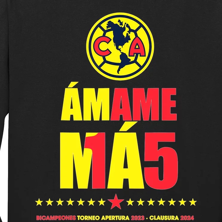 Club America Bicampeon Torneo Apertura 2023 Clausura 2024 Long Sleeve Shirt