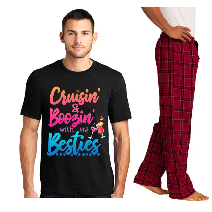 Cruising And Boozin' With My Besties Love Cruise Pajama Set