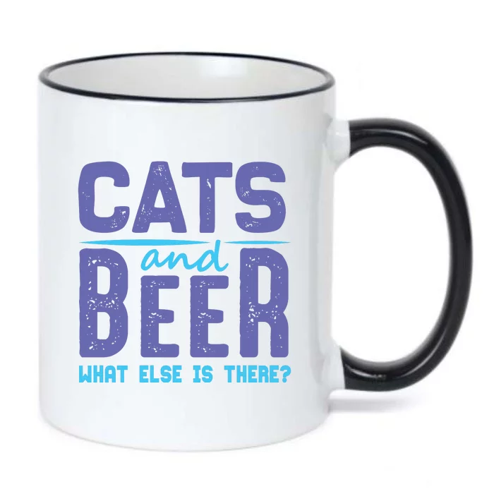 Cats And Beer What Else Is There Black Color Changing Mug