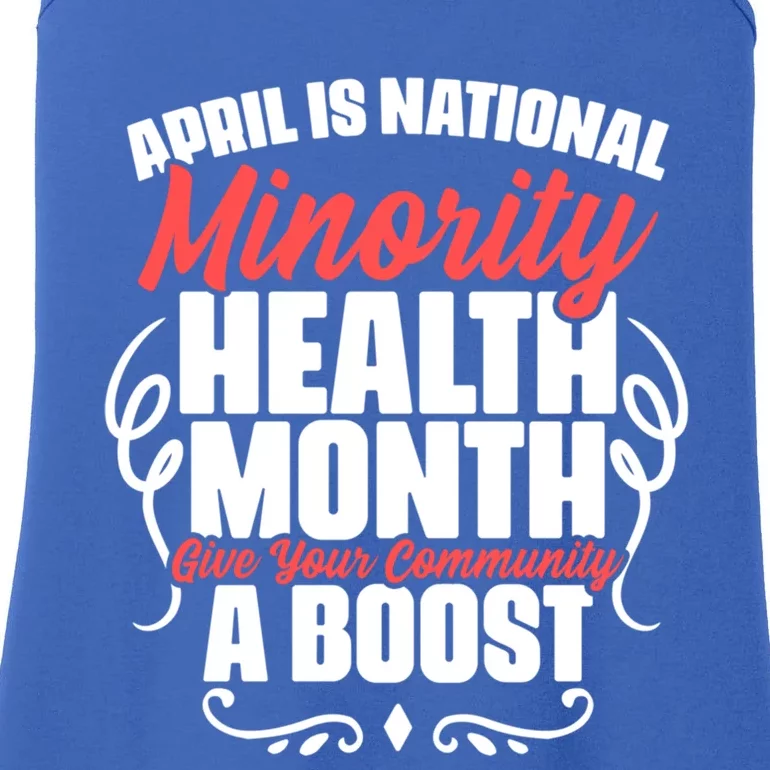 Community A Boost Tal Health National Minority Health Cute Gift Ladies Essential Tank