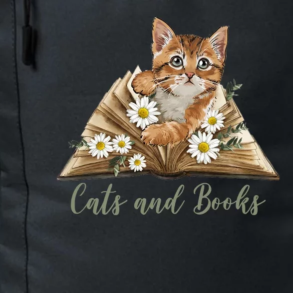 Cats And Books Floral Cute Daily Commute Backpack