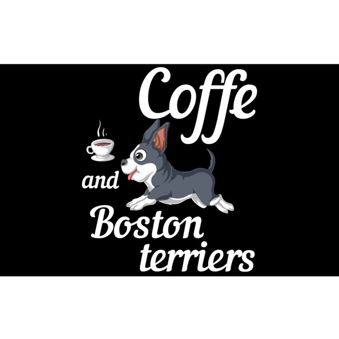 Coffee And Boston Terrier Bumper Sticker