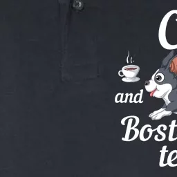 Coffee And Boston Terrier Softstyle Adult Sport Polo