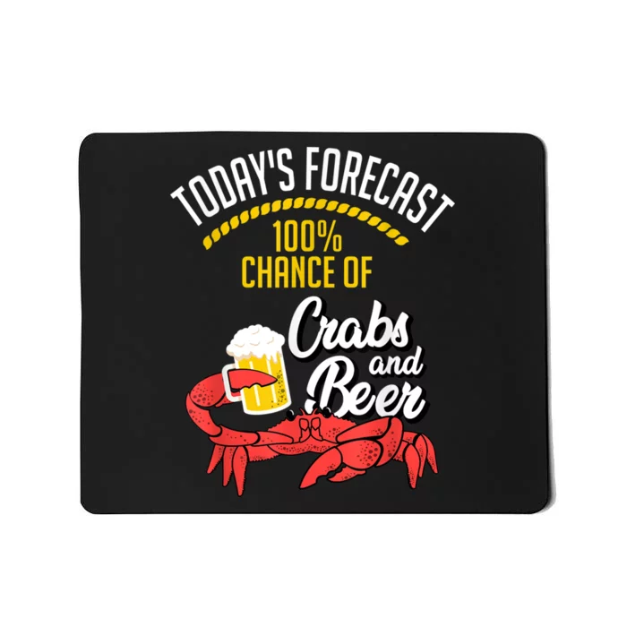 Crabs And Beer Chesapeake Blue Crab Crabbing Men Women Mousepad