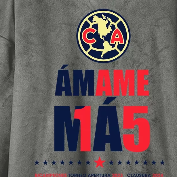 Club America Bicampeon Torneo Apertura 2023 Hooded Wearable Blanket