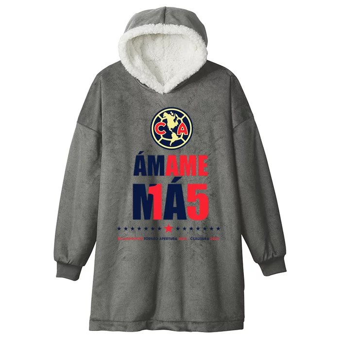 Club America Bicampeon Torneo Apertura 2023 Hooded Wearable Blanket