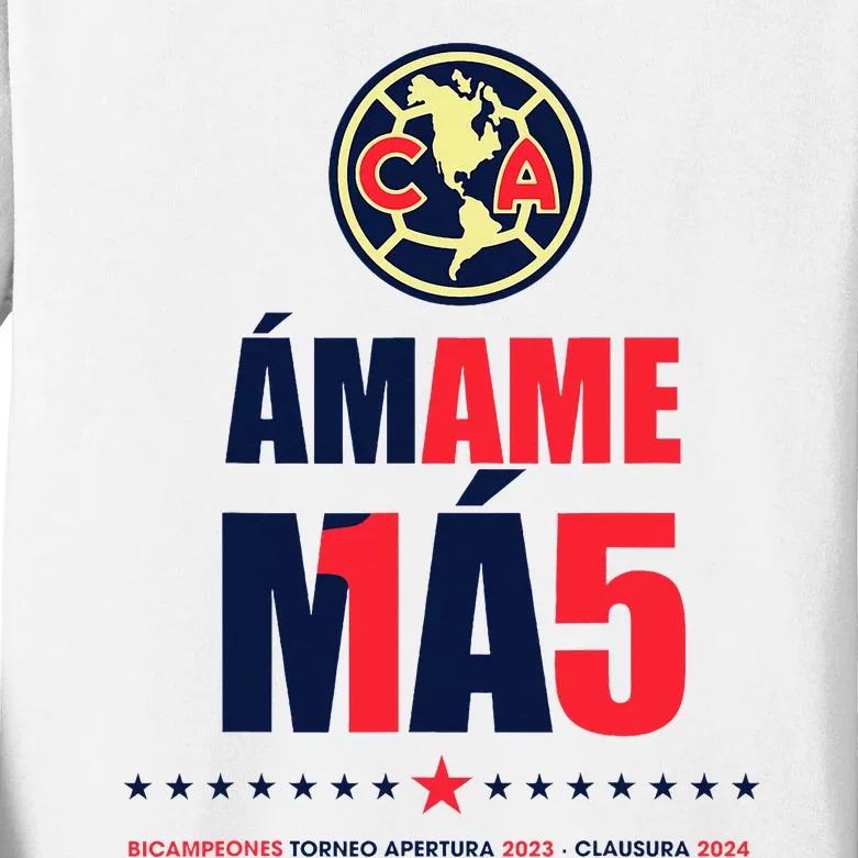 Club America Bicampeon Torneo Apertura 2023 Kids Long Sleeve Shirt