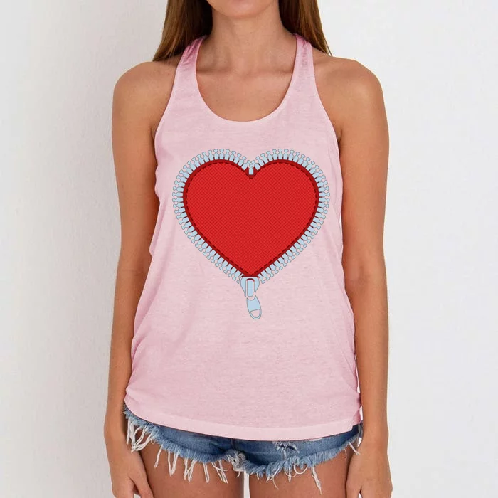 Coronary Artery Bypass Open Heart Surgery Supporters Gift Women's Knotted Racerback Tank