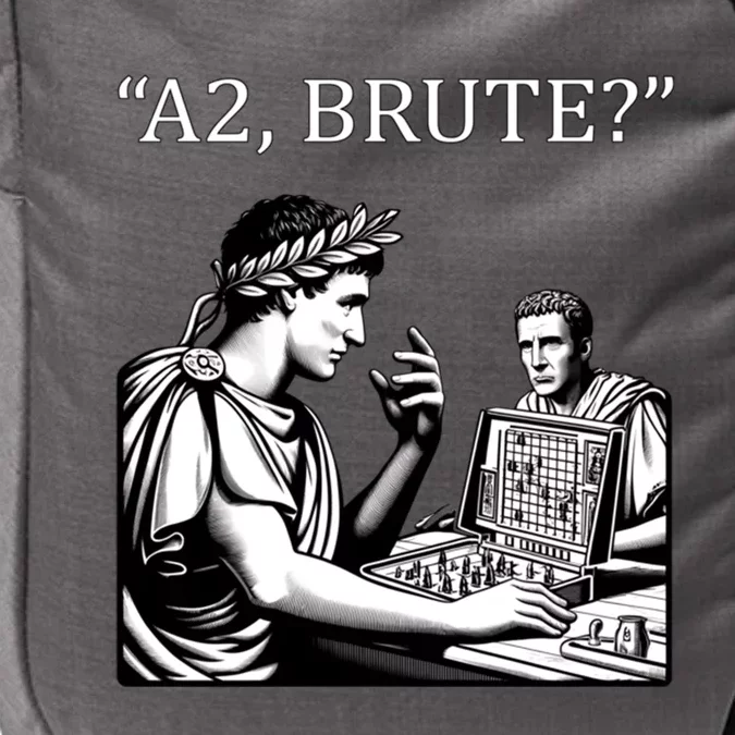 Caesar And Brutus Board Game Meme Funny History Gift Impact Tech Backpack