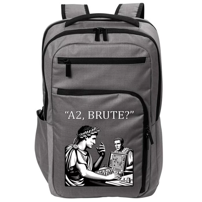 Caesar And Brutus Board Game Meme Funny History Gift Impact Tech Backpack