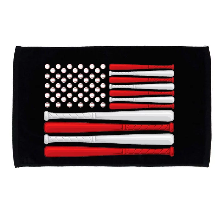 Classic American Baseball Flag Vintage Baseball Flag Microfiber Hand Towel