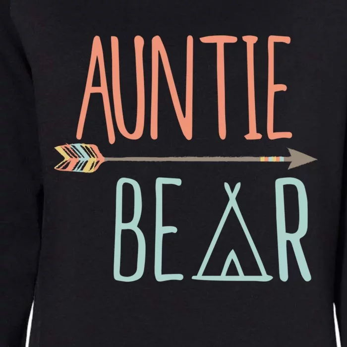 Cute Auntie Bear Meaningful Gift New Aunt Meaningful Gift Womens California Wash Sweatshirt