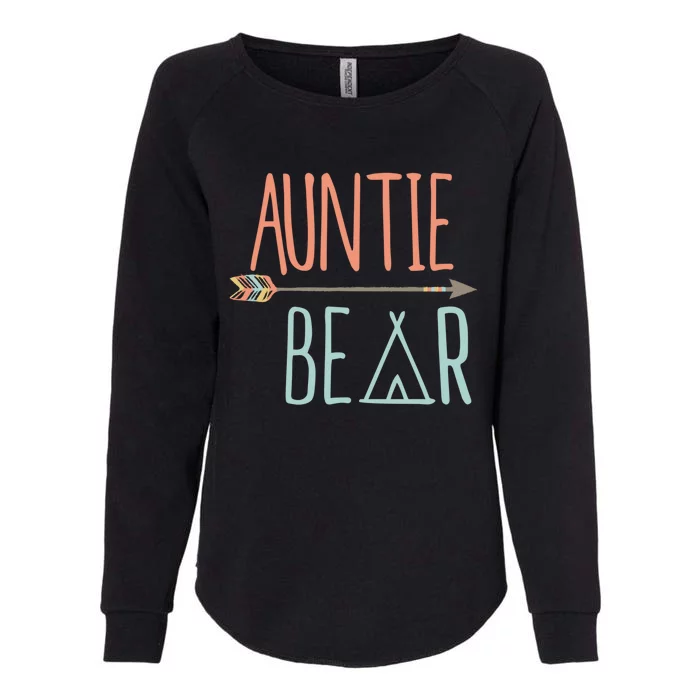 Cute Auntie Bear Meaningful Gift New Aunt Meaningful Gift Womens California Wash Sweatshirt