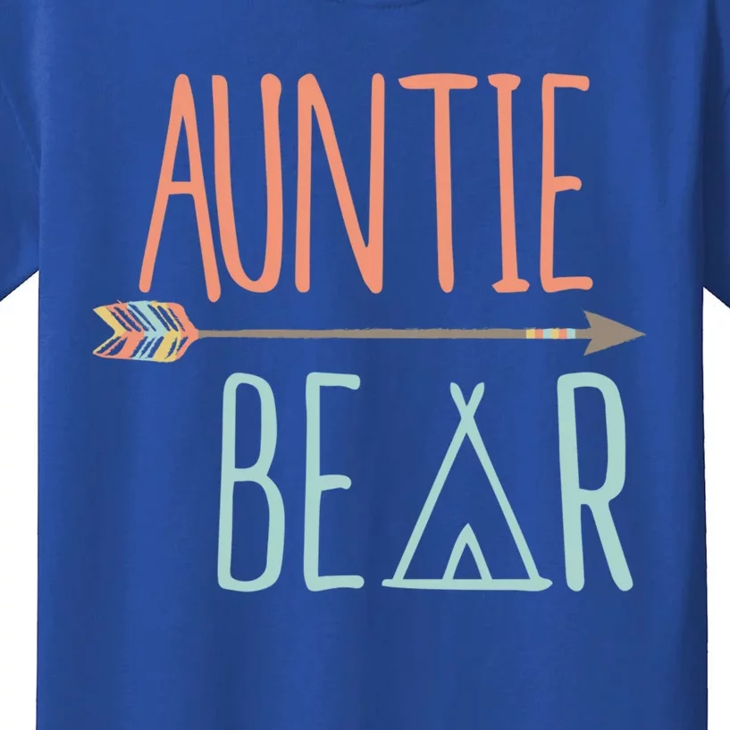 Cute Auntie Bear Meaningful Gift New Aunt Meaningful Gift Kids T-Shirt