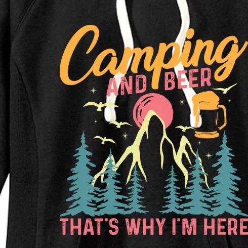 Camping And Beer T Women's Fleece Hoodie