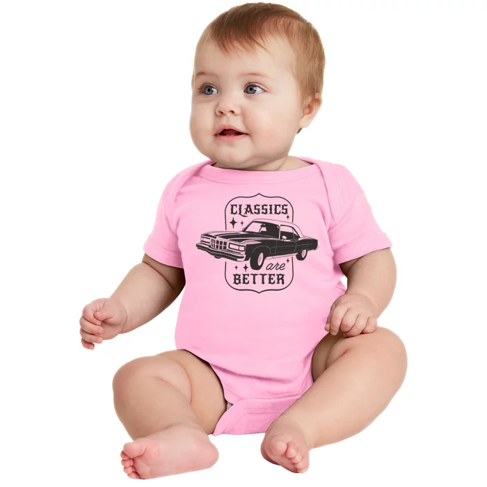 Classics Are Better Vintage Car Gift Baby Bodysuit