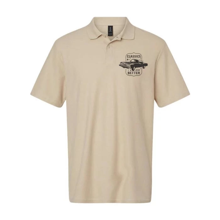 Classics Are Better Vintage Car Gift Softstyle Adult Sport Polo