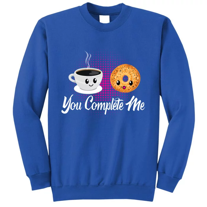 Coffee And Bagel Breakfast Complete Lovers Great Gift Tall Sweatshirt