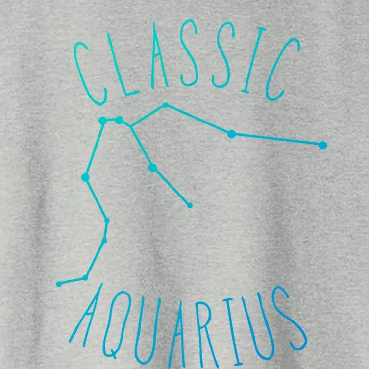 Classic Aquarius Constellation / Aquarius Astrology Quote Gift Women's Crop Top Tee