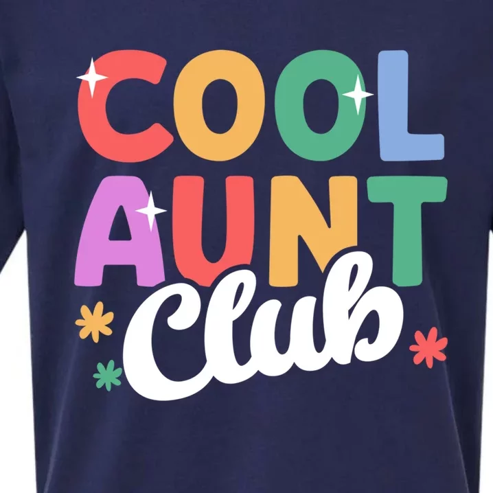 Cool Aunt Club Nephew Niece Nephews Auntie Cute Gift Sueded Cloud Jersey T-Shirt