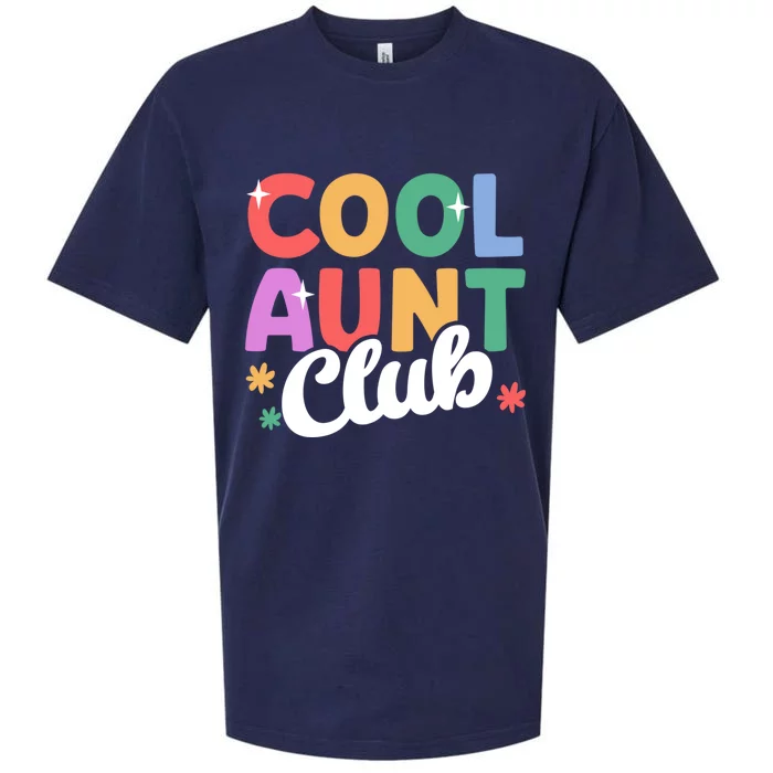 Cool Aunt Club Nephew Niece Nephews Auntie Cute Gift Sueded Cloud Jersey T-Shirt