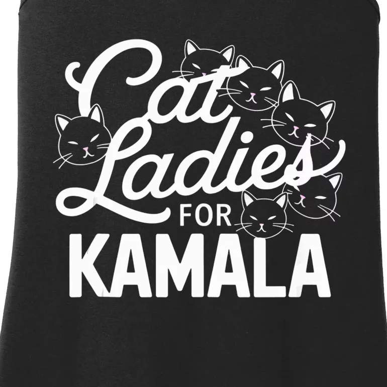 Cute Anime Cats Cat Ladies For Kamala Ladies Essential Tank