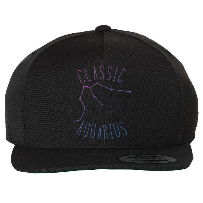 Classic Aquarius Constellation / Aquarius Astrology Quote Gift Wool Snapback Cap