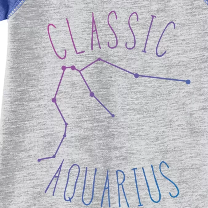 Classic Aquarius Constellation / Aquarius Astrology Quote Gift Infant Baby Jersey Bodysuit