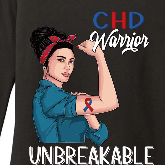 Chd Awareness Congenital Heart Defect Warrior Unbreakable Gift Womens CVC Long Sleeve Shirt