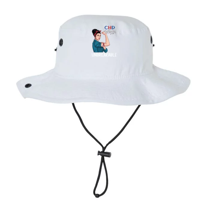 Chd Awareness Congenital Heart Defect Warrior Unbreakable Gift Legacy Cool Fit Booney Bucket Hat