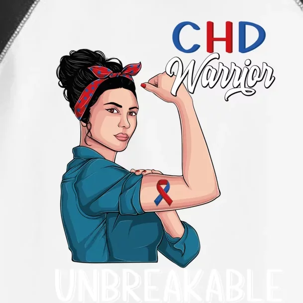 Chd Awareness Congenital Heart Defect Warrior Unbreakable Gift Toddler Fine Jersey T-Shirt