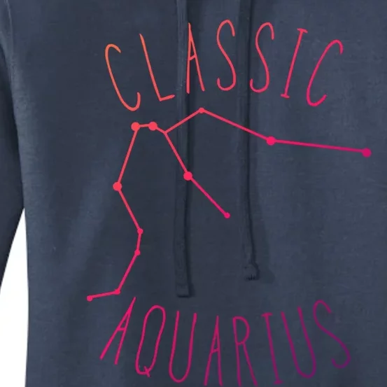 Classic Aquarius Constellation / Aquarius Astrology Quote Gift Women's Pullover Hoodie