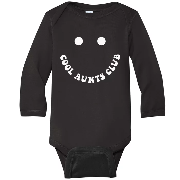 Cool Aunts Club Auntie Best Aunt Ever Gift For Aunt BOTH SID Baby Long Sleeve Bodysuit