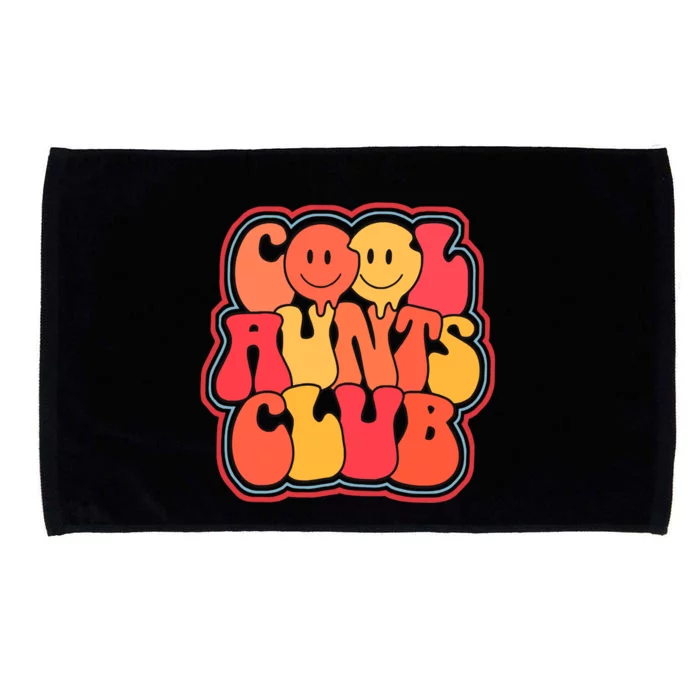 Cool Aunts Club Cute Groovy Aunt Life Auntie Gift Microfiber Hand Towel