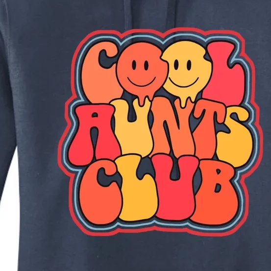 Cool Aunts Club Cute Groovy Aunt Life Auntie Gift Women's Pullover Hoodie