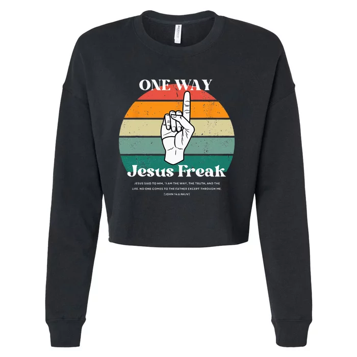 Christian Apperal Cropped Pullover Crew