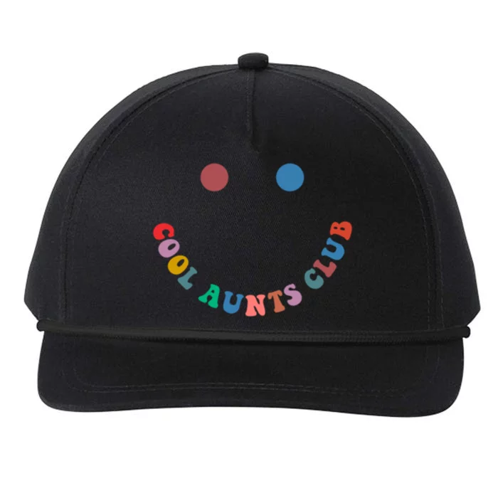 Cool Aunts Club Auntie Best Aunt Ever Gift For Aunt Both Sid Cool Gift Snapback Five-Panel Rope Hat