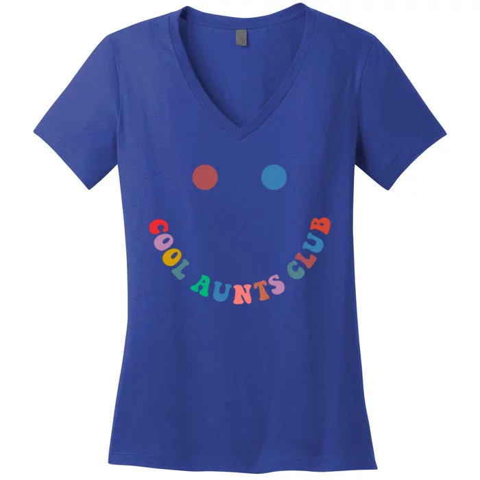 Cool Aunts Club Auntie Best Aunt Ever Gift For Aunt Both Sid Cool Gift Women's V-Neck T-Shirt