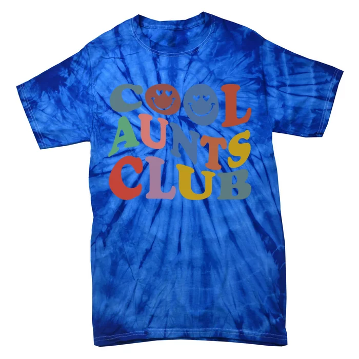 Cool Aunts Club Groovy Retro Trendy Cool Aunst Club Auntie Cool Gift Tie-Dye T-Shirt