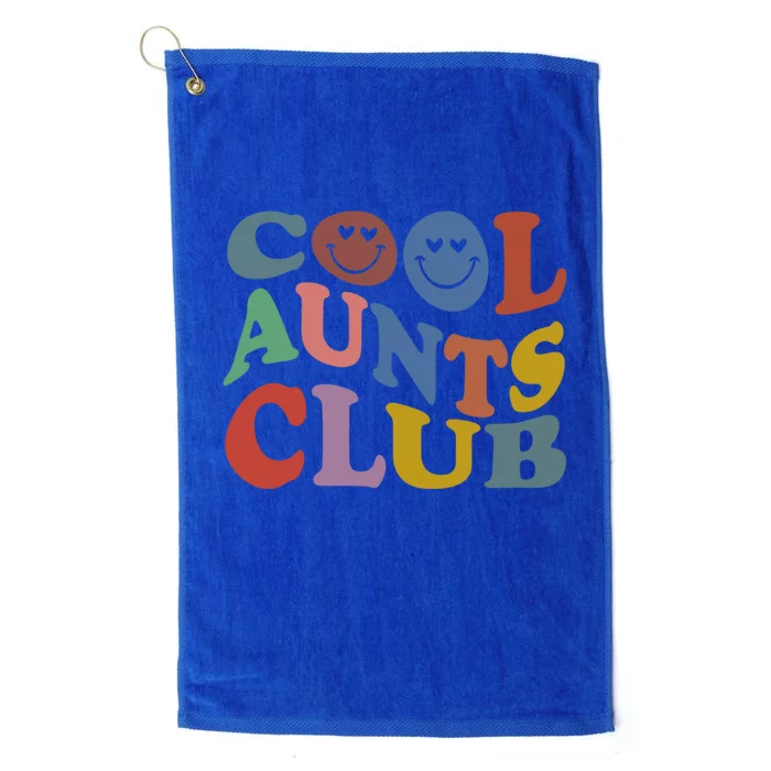 Cool Aunts Club Groovy Retro Trendy Cool Aunst Club Auntie Cool Gift Platinum Collection Golf Towel